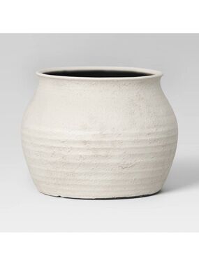 Studio McGee 14” Sun Bleached Composite Indoor/Outdoor Planter Pot